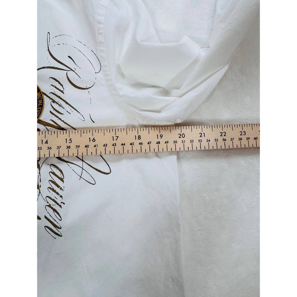 Lauren Ralph Lauren Women's White Patch Crest Button Down Shirt Size M Old Money - Picture 8 of 8